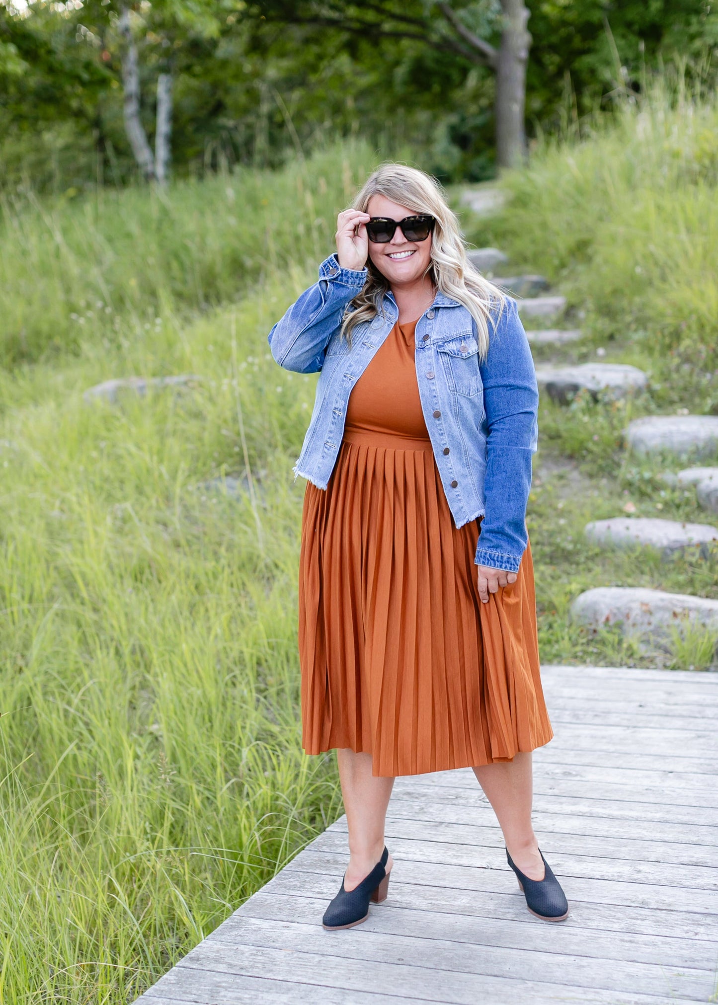 Emersyn Pleated Midi Dress - FINAL SALE