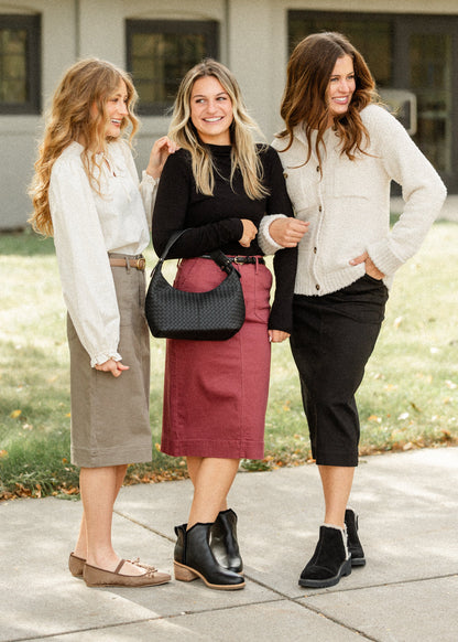 Erica Cotton Twill Midi Skirt - FINAL SALE