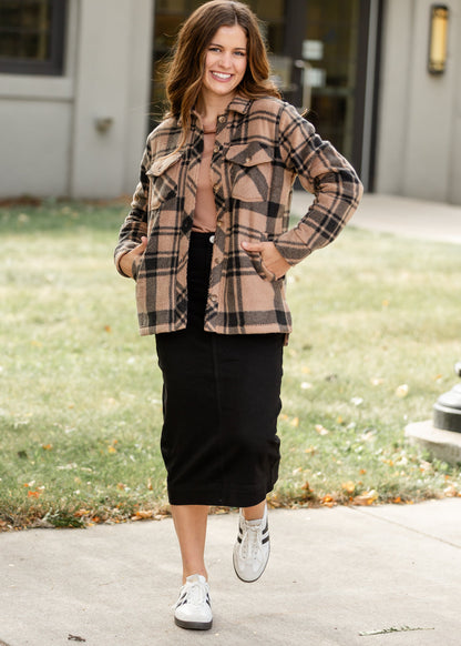 Erica Cotton Twill Midi Skirt - FINAL SALE