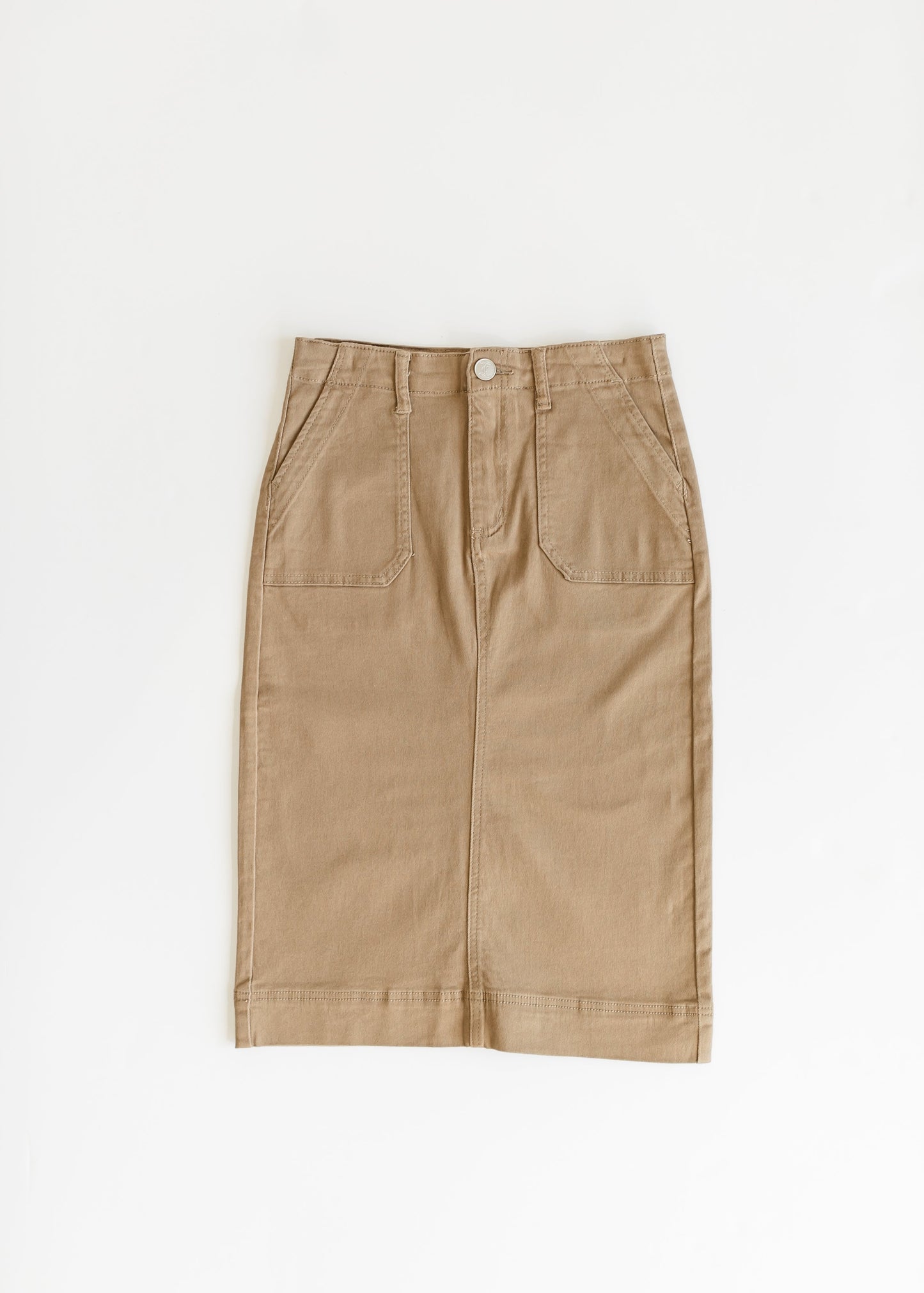 Erica Cotton Twill Midi Skirt - FINAL SALE