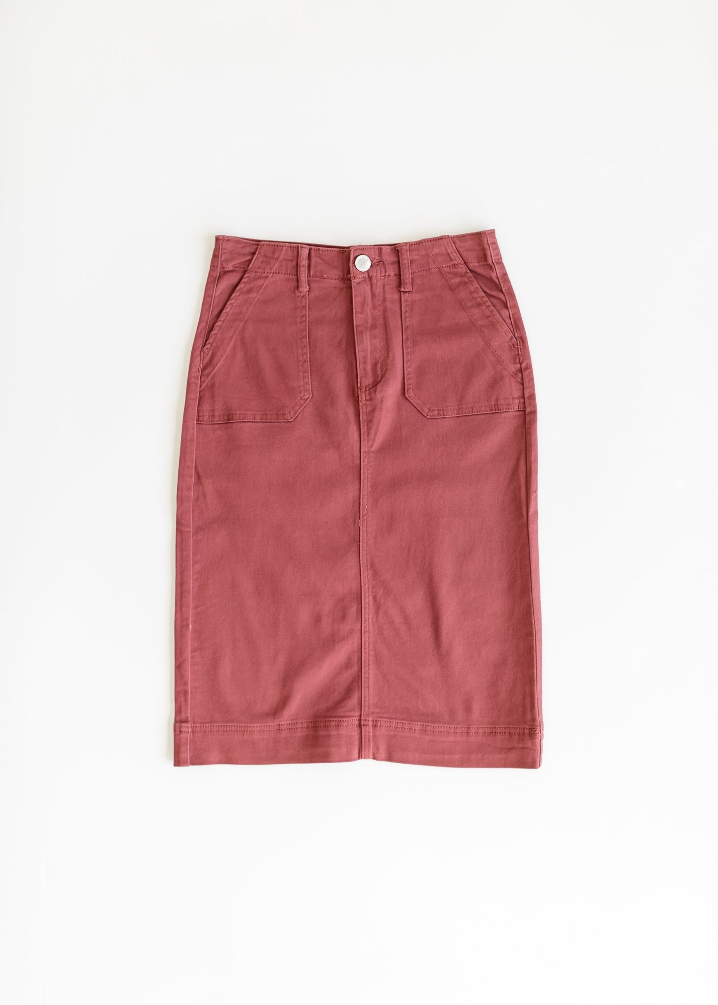Erica Cotton Twill Midi Skirt - FINAL SALE