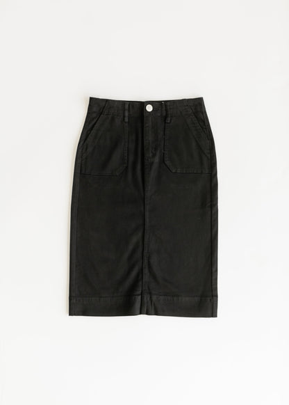 Erica Cotton Twill Midi Skirt - FINAL SALE