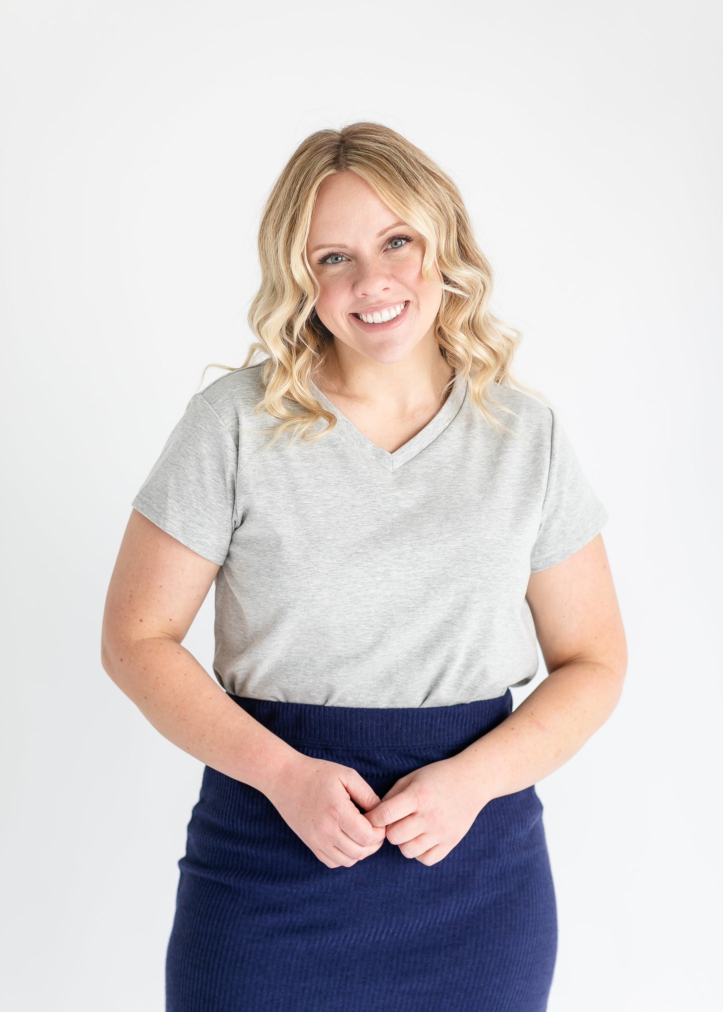 Essential Basic V-Neck Tee - FINAL SALE