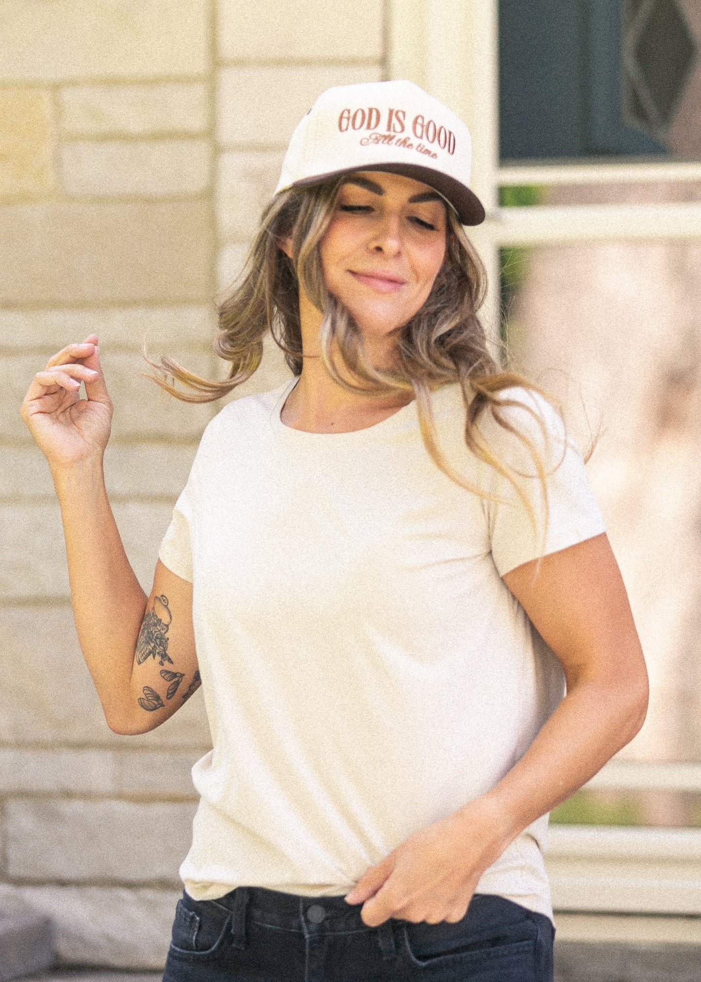 Essential Taupe Crew Basic T-shirt