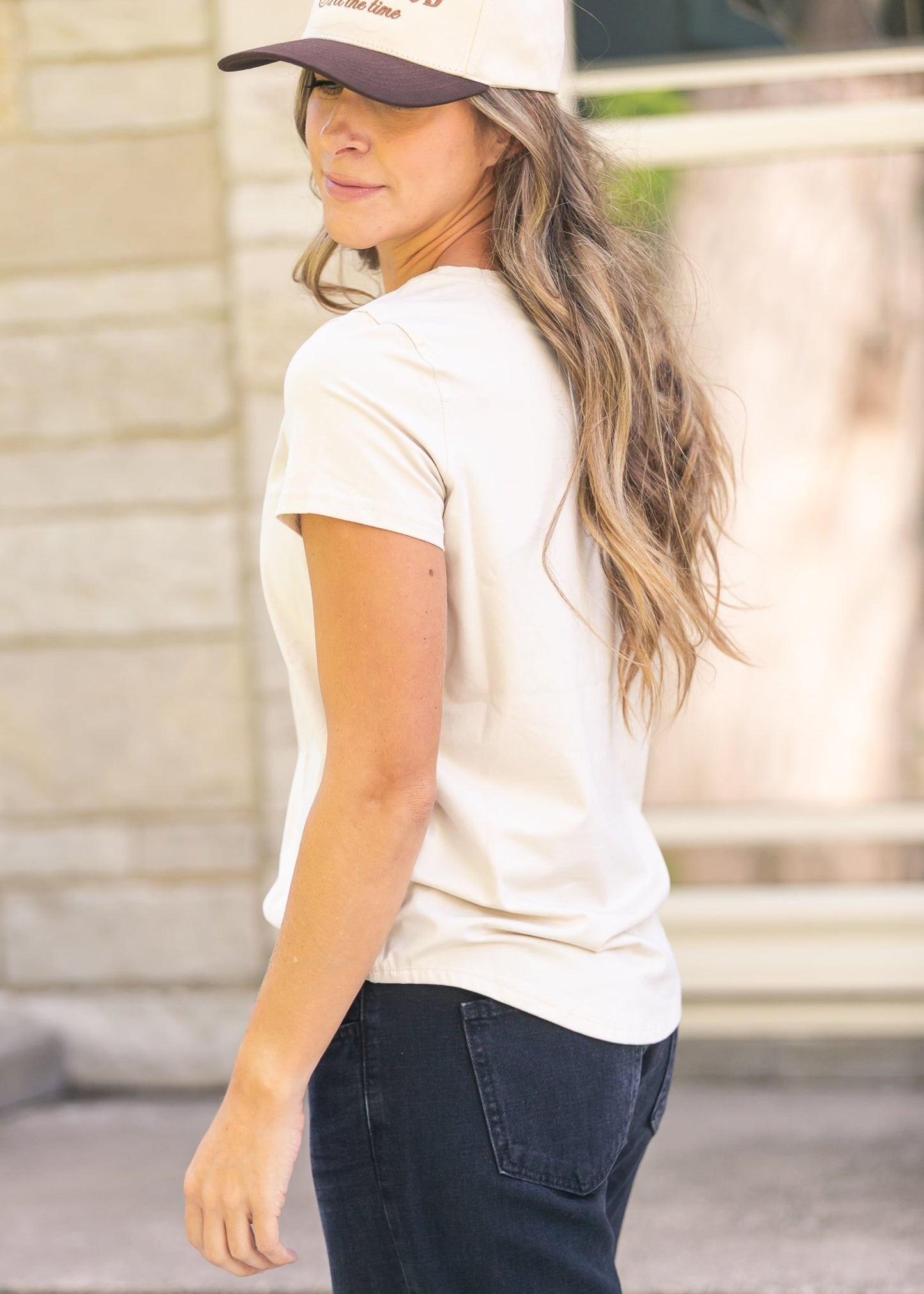 Essential Taupe Crew Basic T-shirt