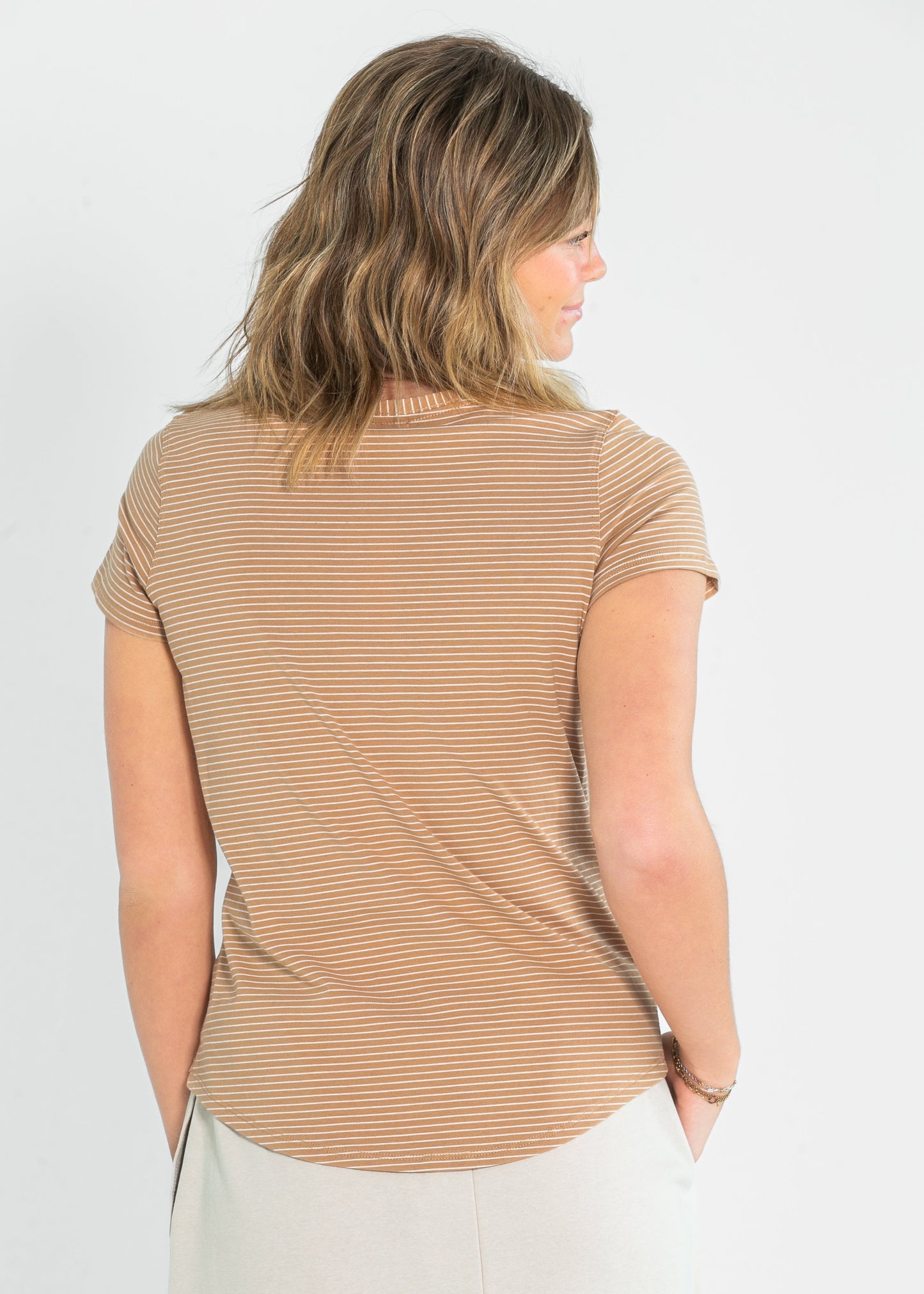 Essential Crew Striped Basic Tee - FINAL SALE
