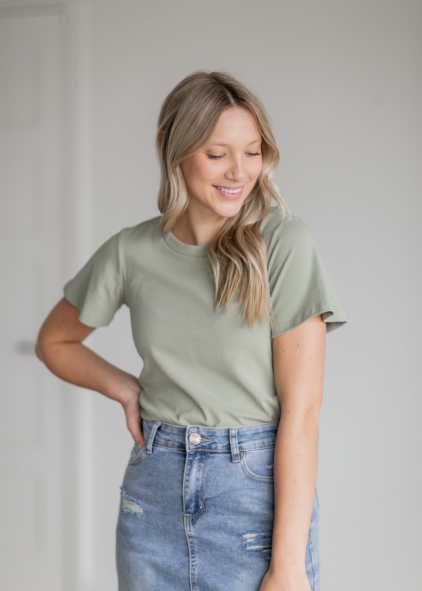 Essential Flutter Sleeve Top - FINAL SALE