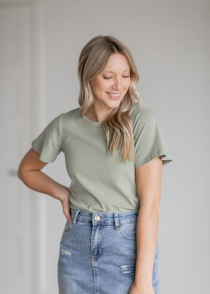Essential Flutter Sleeve Top - FINAL SALE