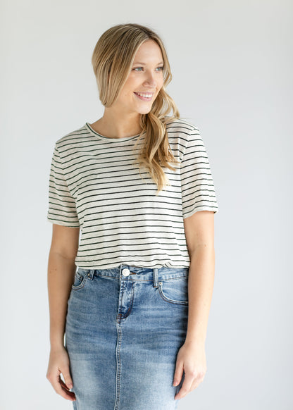 Essential Linen Short Sleeve Tee - FINAL SALE