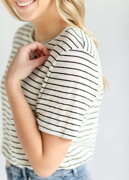 Essential Linen Short Sleeve Tee - FINAL SALE