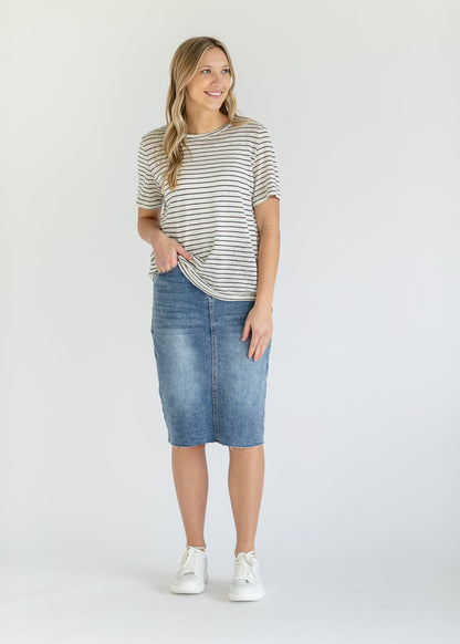 Essential Linen Short Sleeve Tee - FINAL SALE