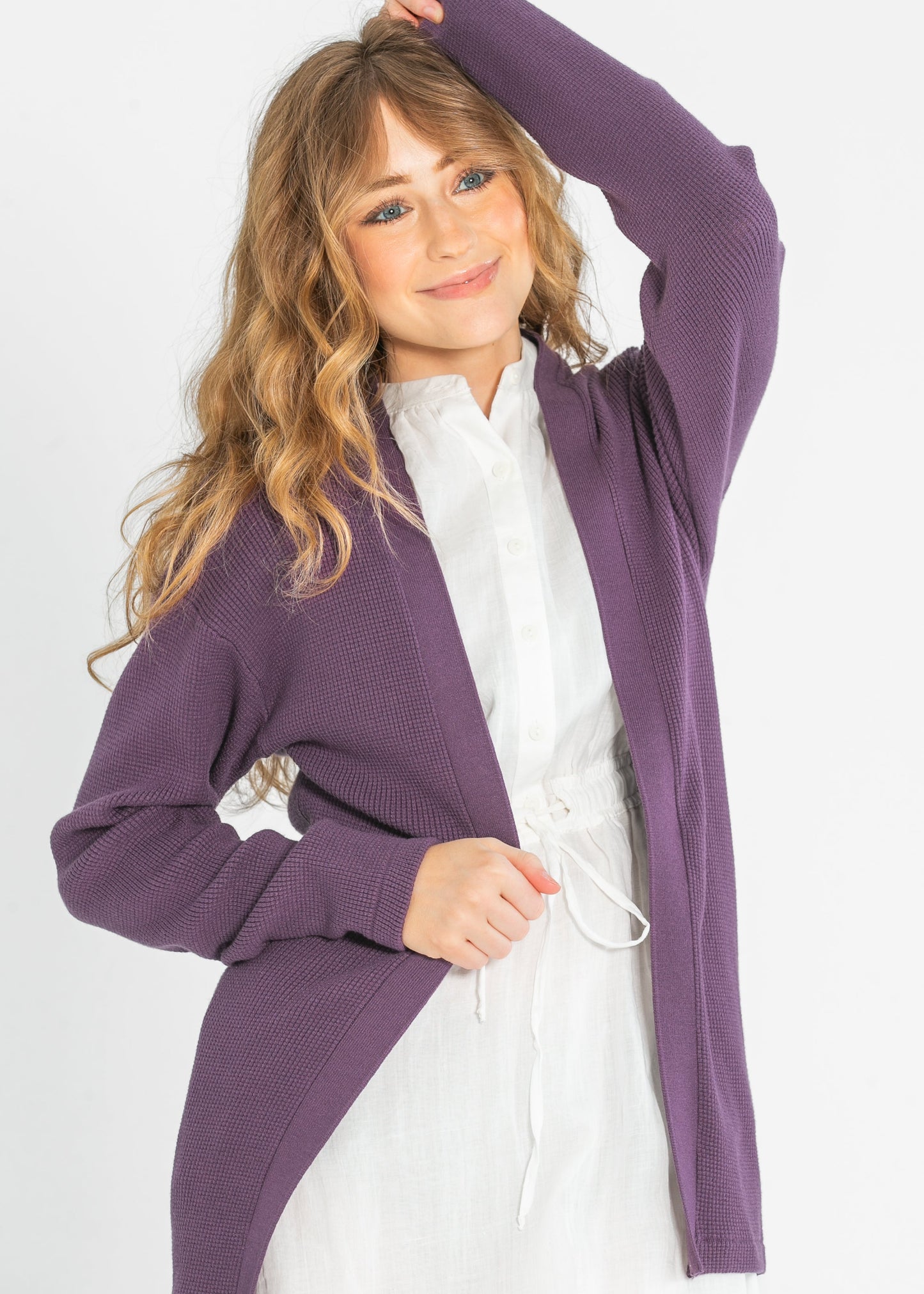 Essential Waffle Knit Cardigan - FINAL SALE