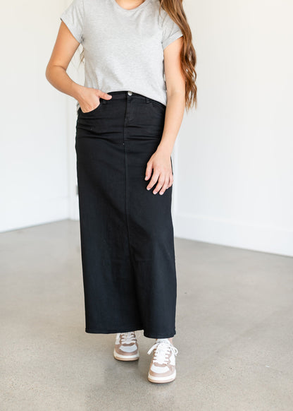 Faith Long Denim Maxi Skirt - FINAL SALE