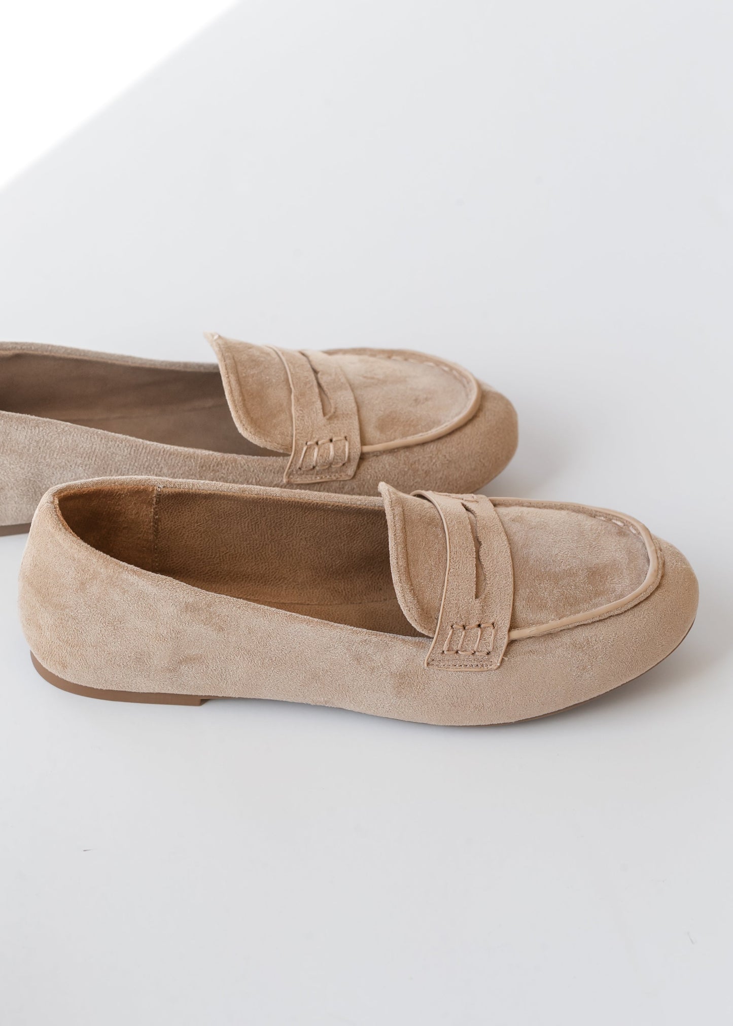 Faux Suede Penny Loafer