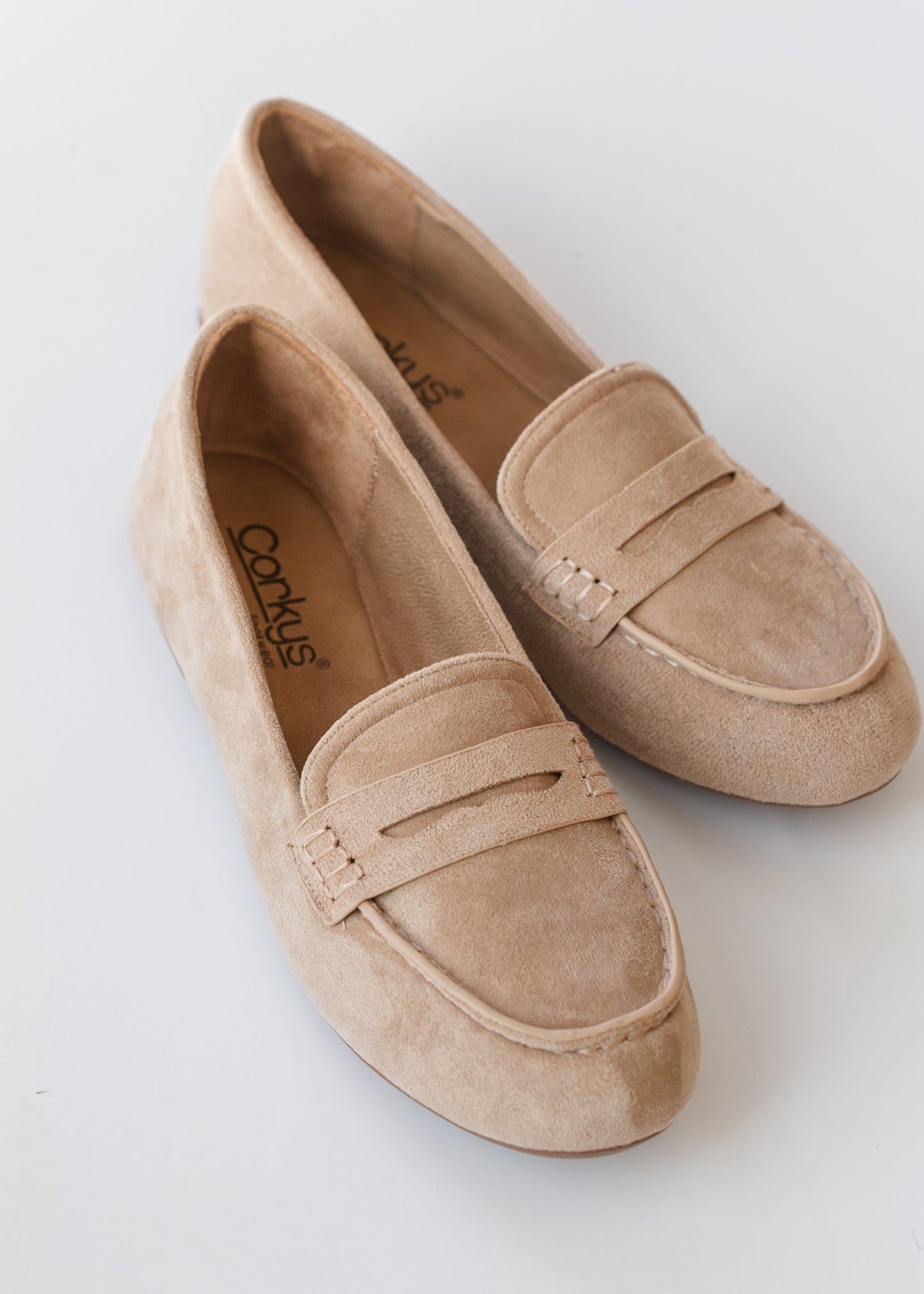 Faux Suede Penny Loafer