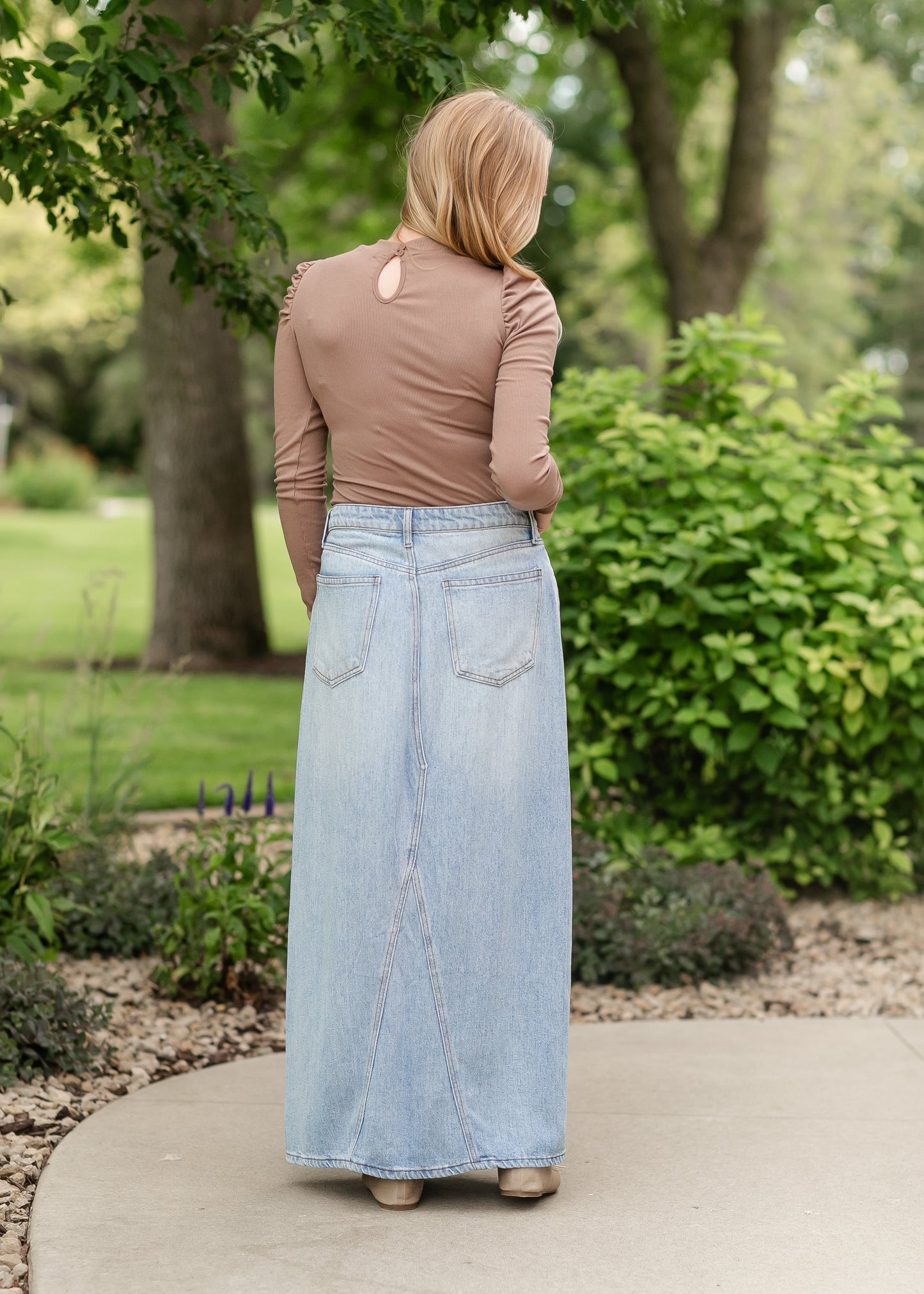 Faye Mockneck Ribbed Long Sleeve Top - FINAL SALE