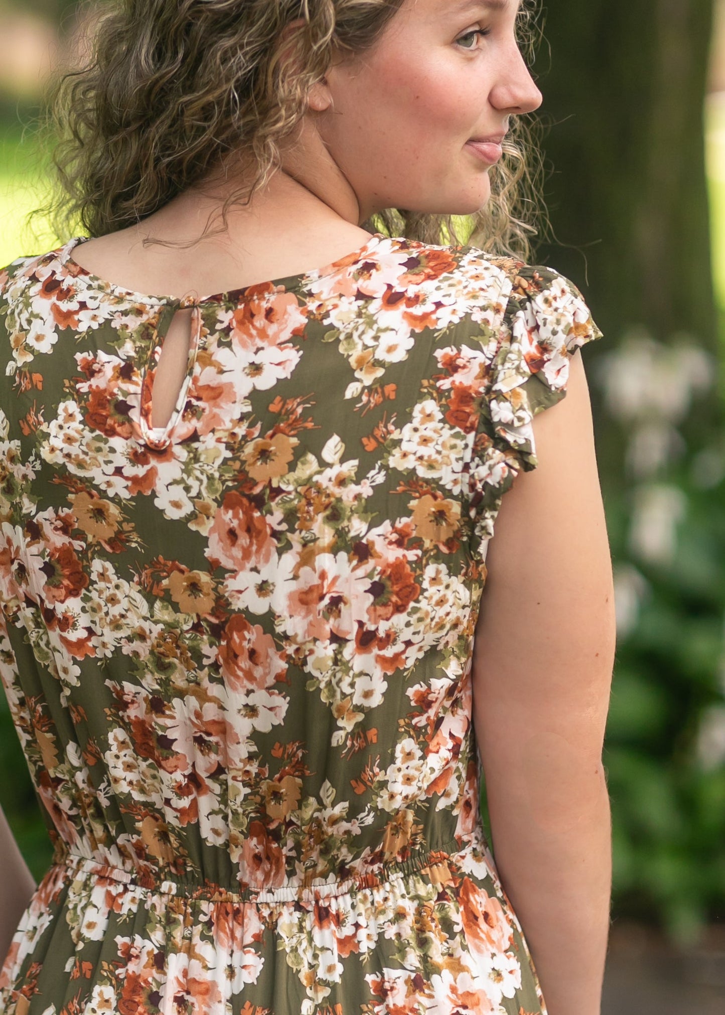 Floral Smocked V-Neck Dress - FINAL SALE