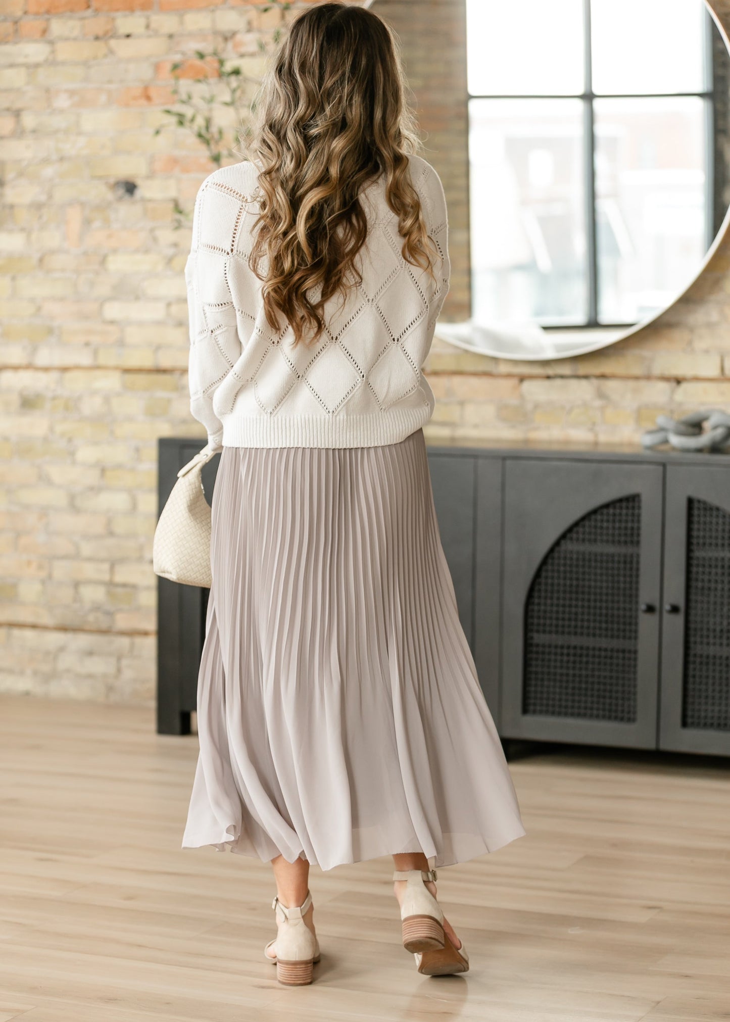 Flowy Pleated Maxi Skirt