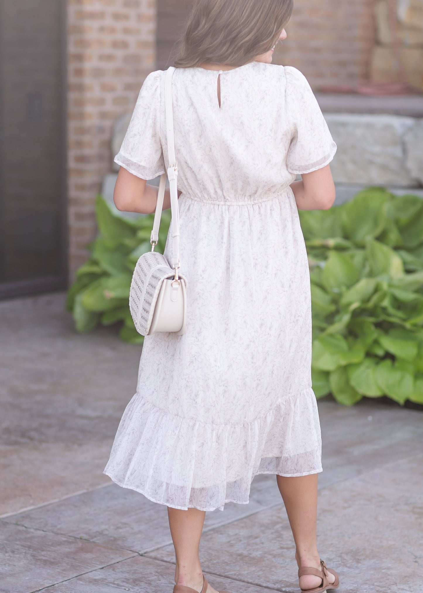 Flutter Sleeve Midi Dress - FINAL SALE