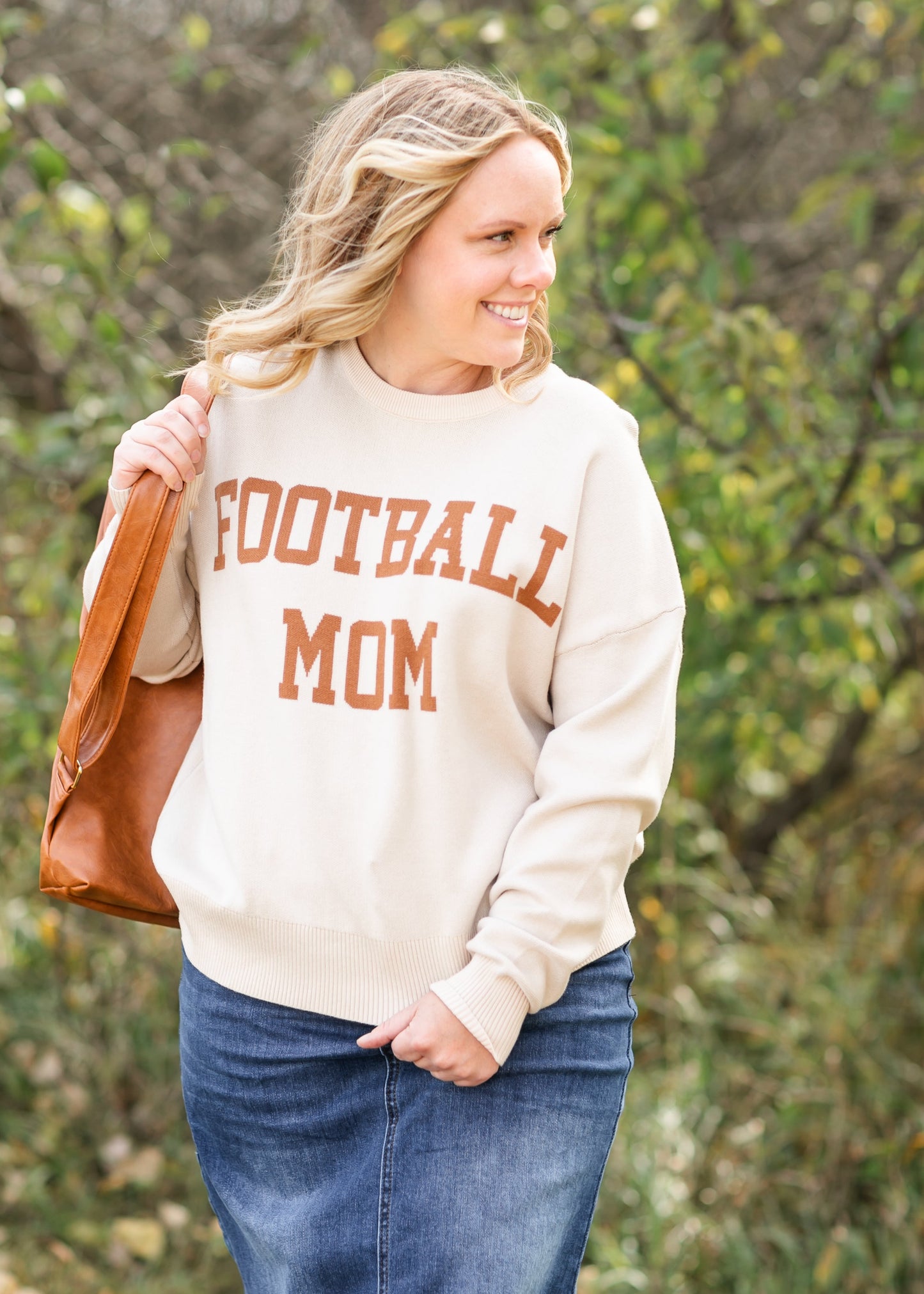 Football Mom Soft Knit Sweater - FINAL SALE