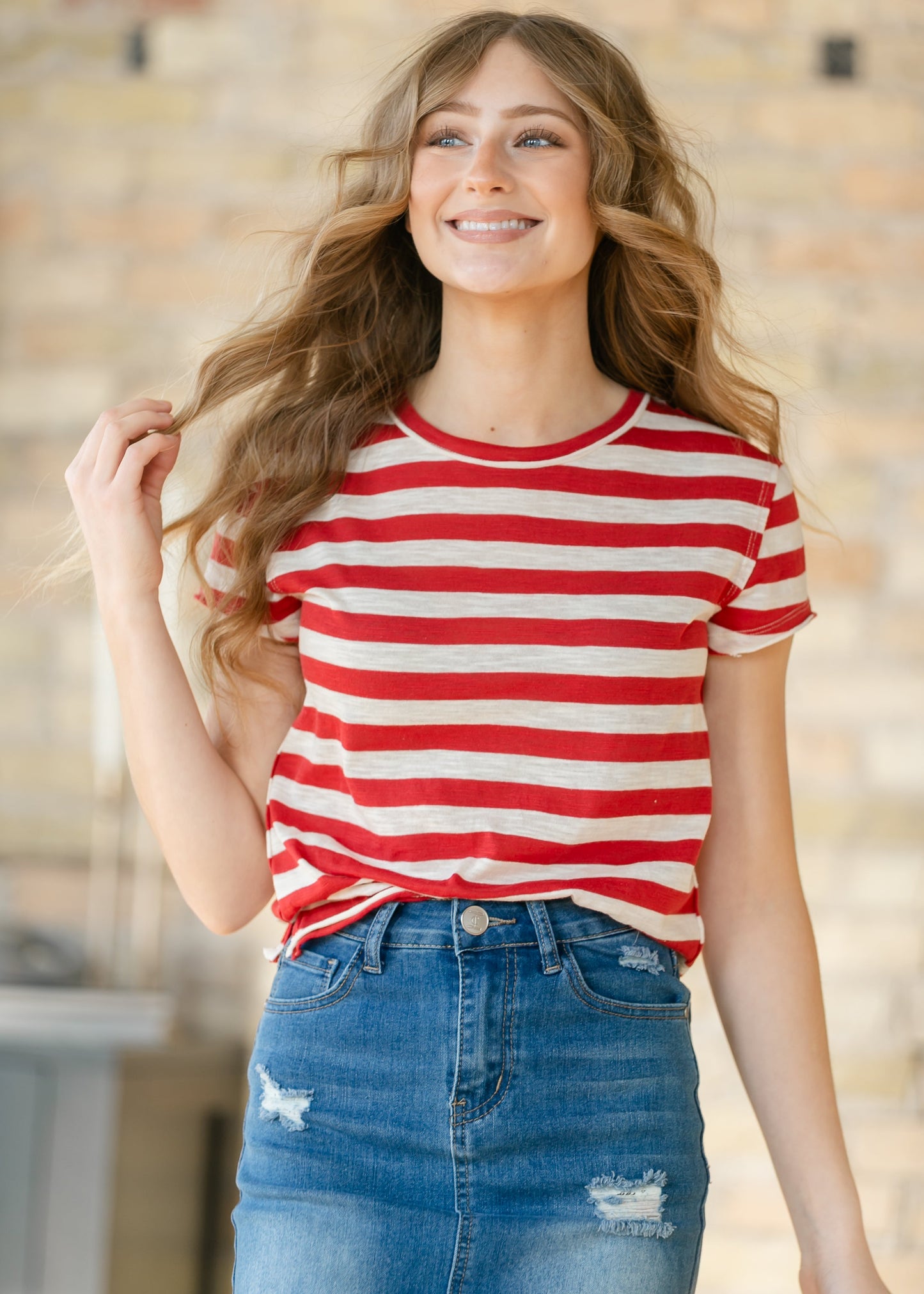 Free People® Nora Striped Tee