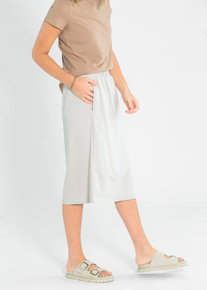French Terry Elastic Waist Skirt - FINAL SALE