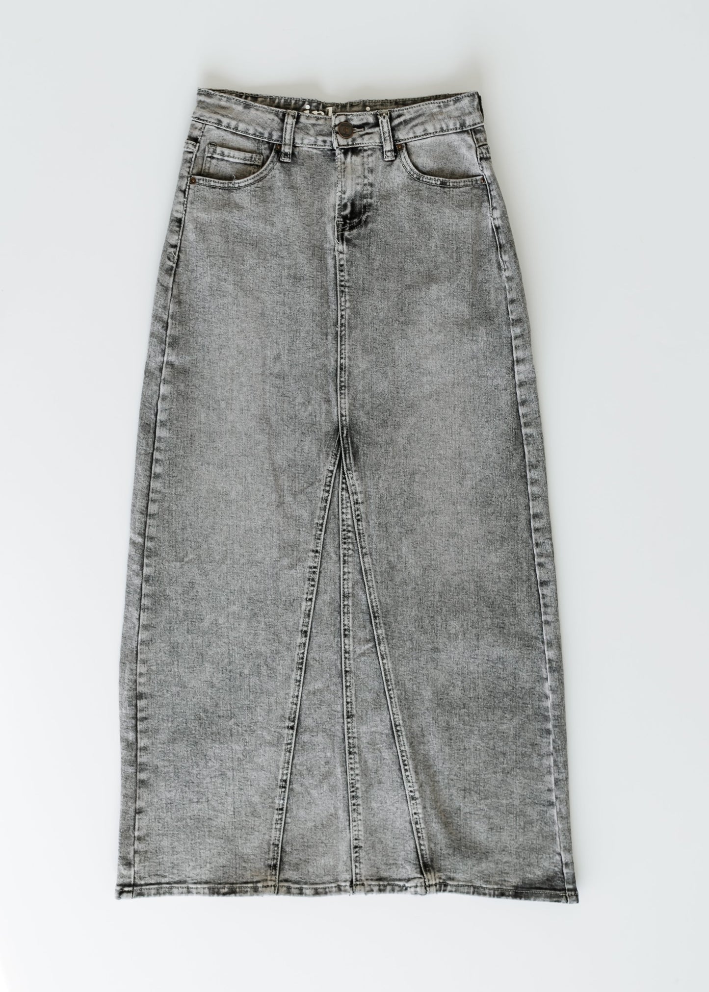 Genevieve A-line Denim Maxi Skirt - FINAL SALE