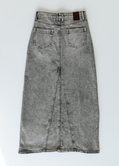 Genevieve A-line Denim Maxi Skirt - FINAL SALE