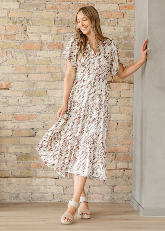 Gina Short Sleeve Midi Dress