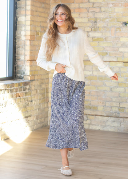 June Floral Print Maxi Skirt
