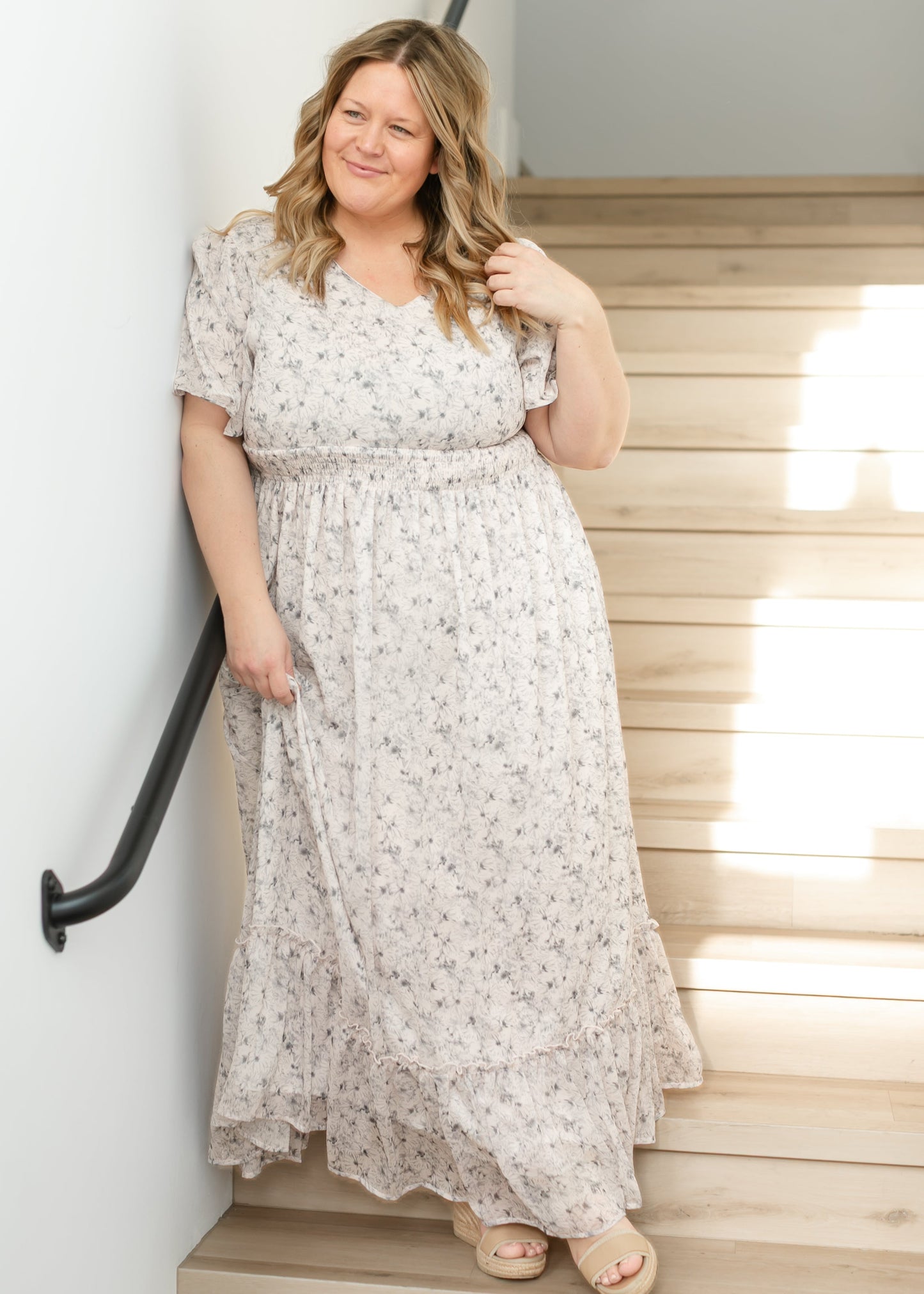 Isabella V Neck Maxi Dress