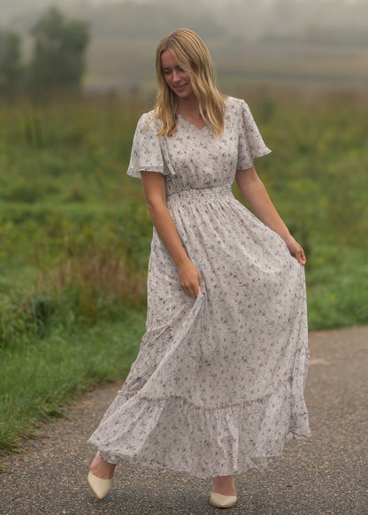 Isabella V Neck Maxi Dress