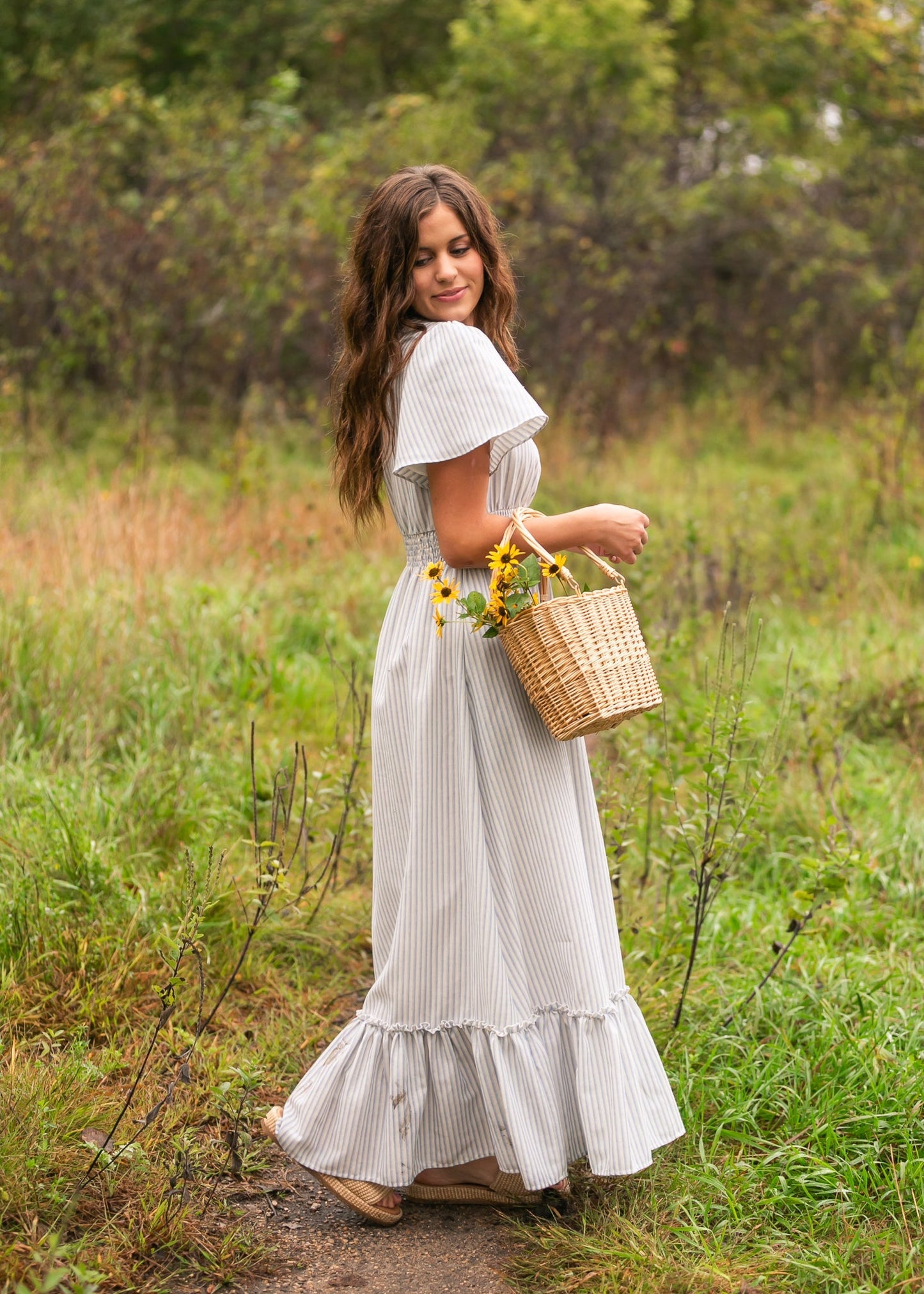 Isabella V Neck Maxi Dress