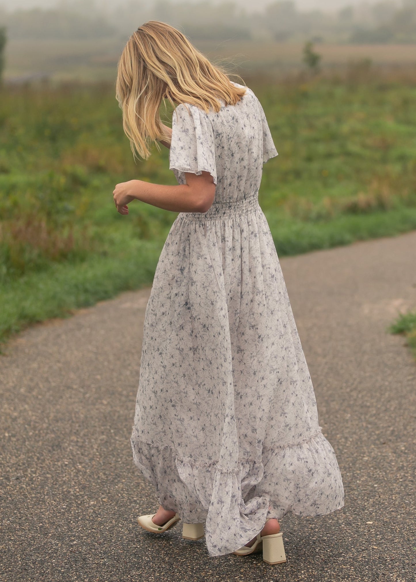 Isabella V Neck Maxi Dress