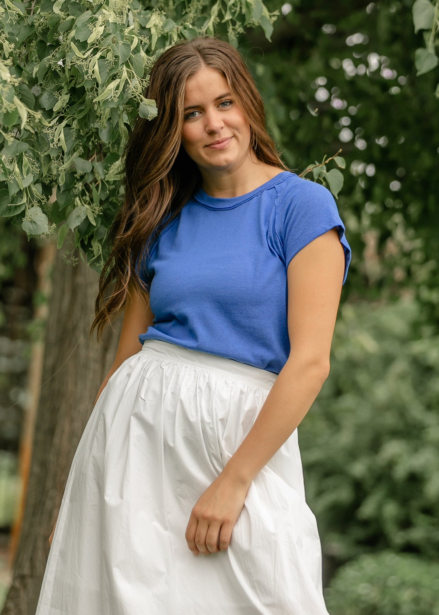Ivy Lightweight Cap Sleeve Tee - FINAL SALE