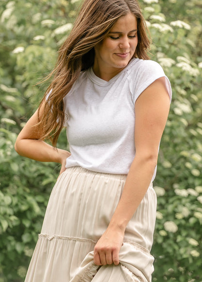 Ivy Lightweight Cap Sleeve Tee - FINAL SALE