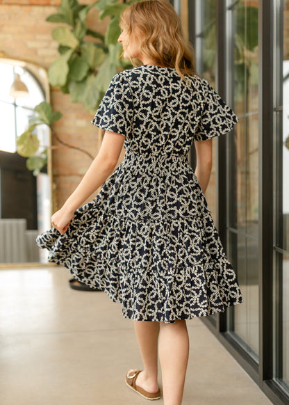 Jemma V-neck Midi Dress - FINAL SALE