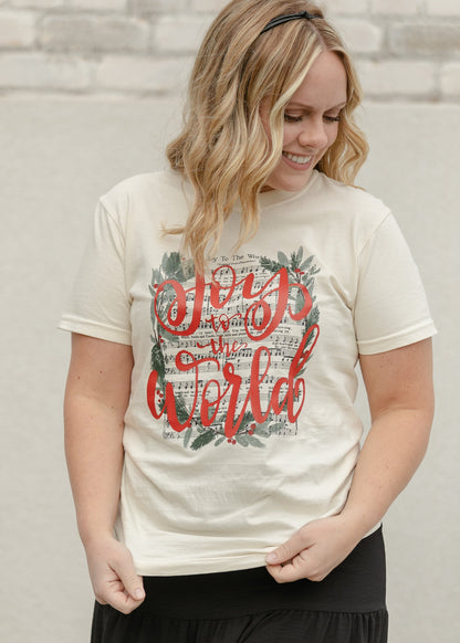 Joy to the World Hymn Graphic T-Shirt - FINAL SALE