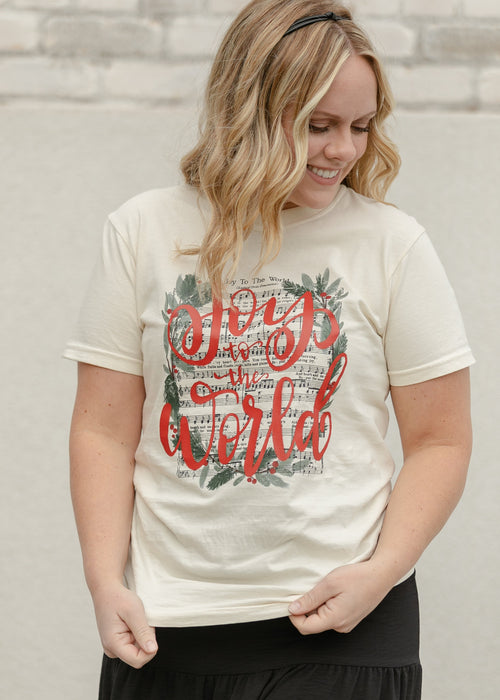 Joy to the World Hymn Graphic T-Shirt - FINAL SALE
