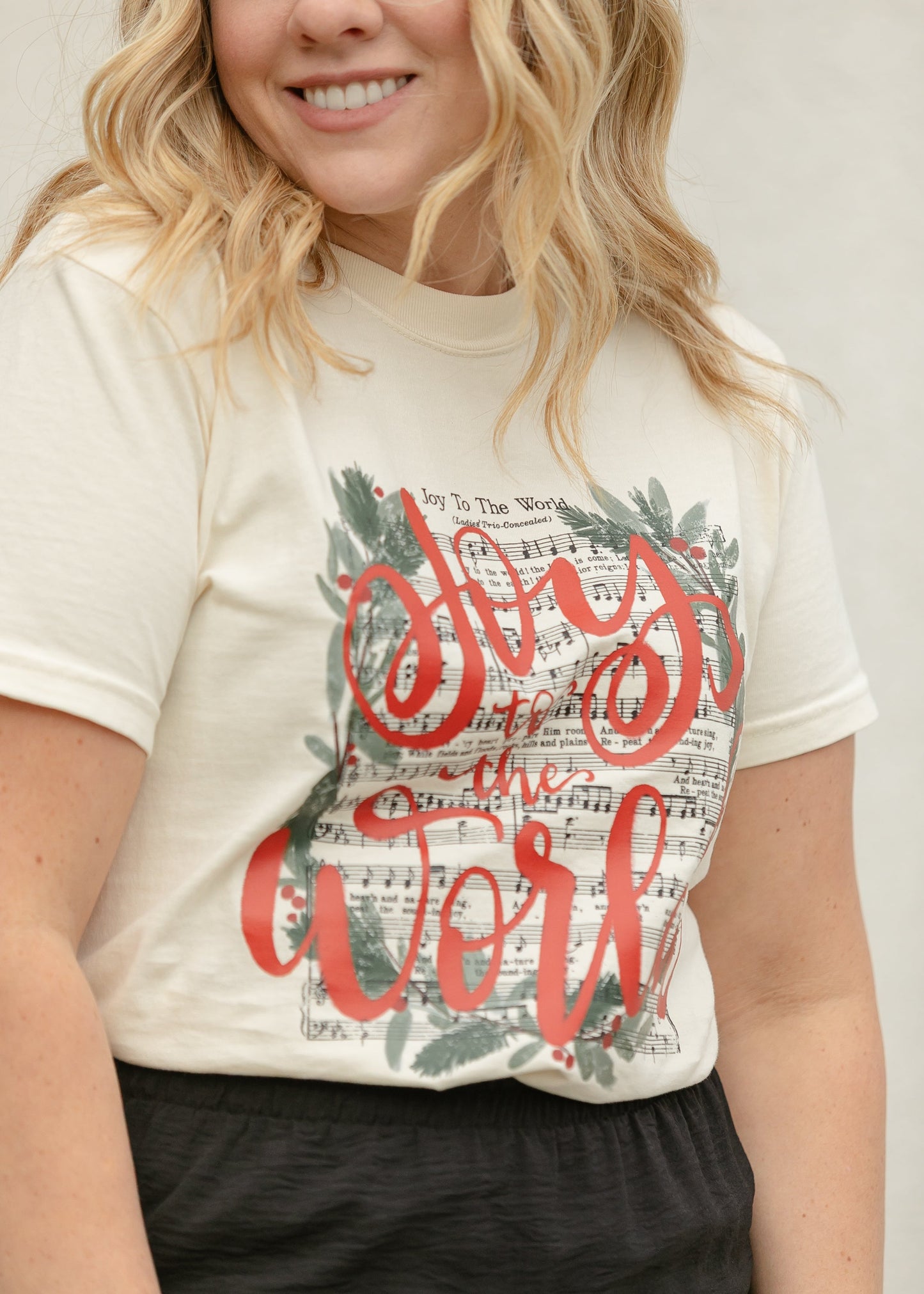 Joy to the World Hymn Graphic T-Shirt - FINAL SALE