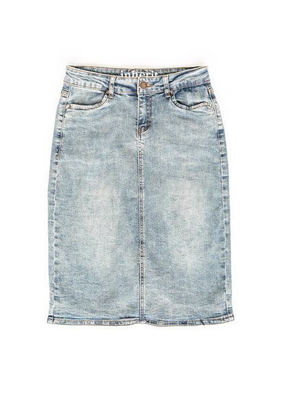 Kaitty Vintage Wash Midi Skirt - FINAL SALE