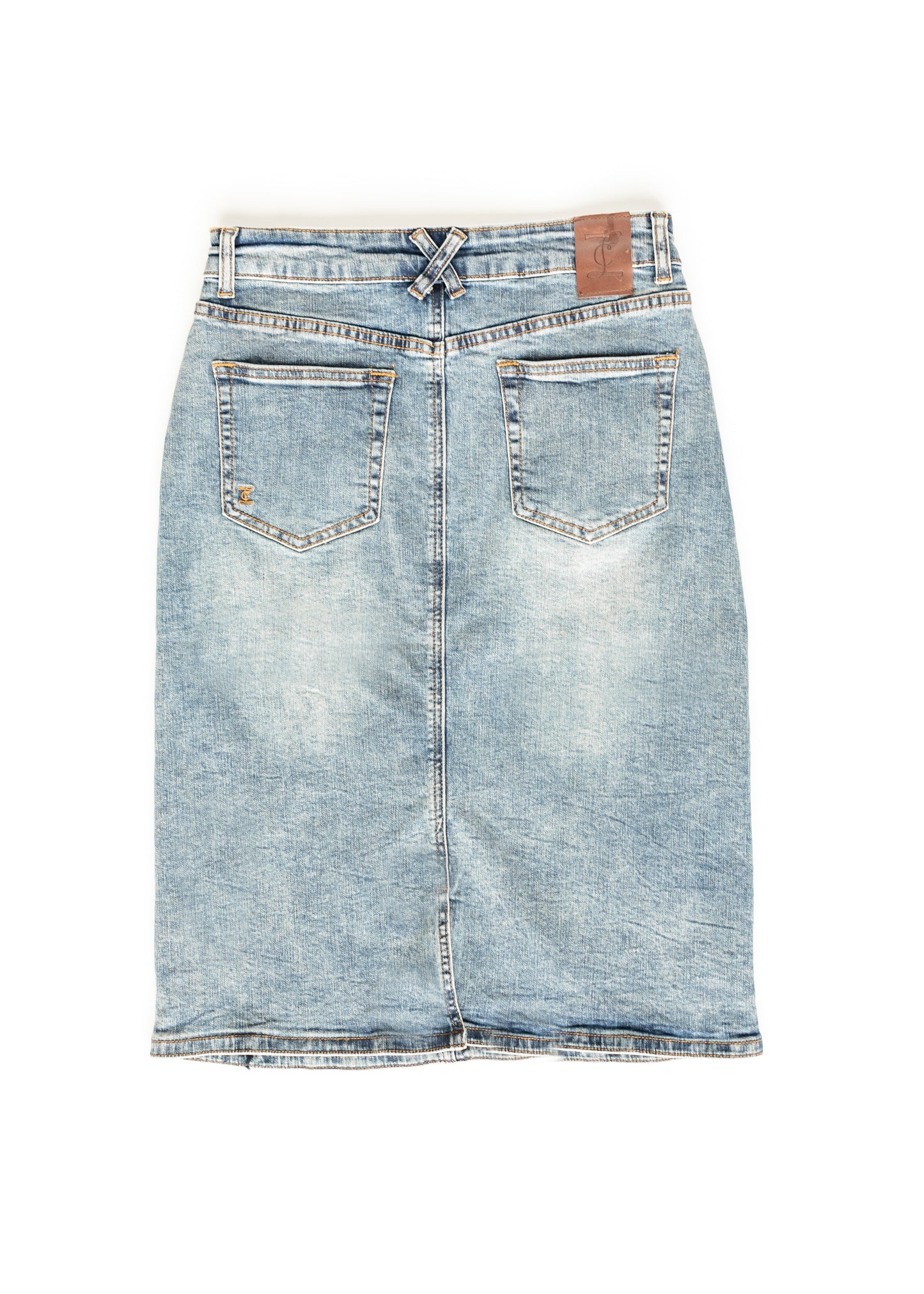 Kaitty Vintage Wash Midi Skirt - FINAL SALE