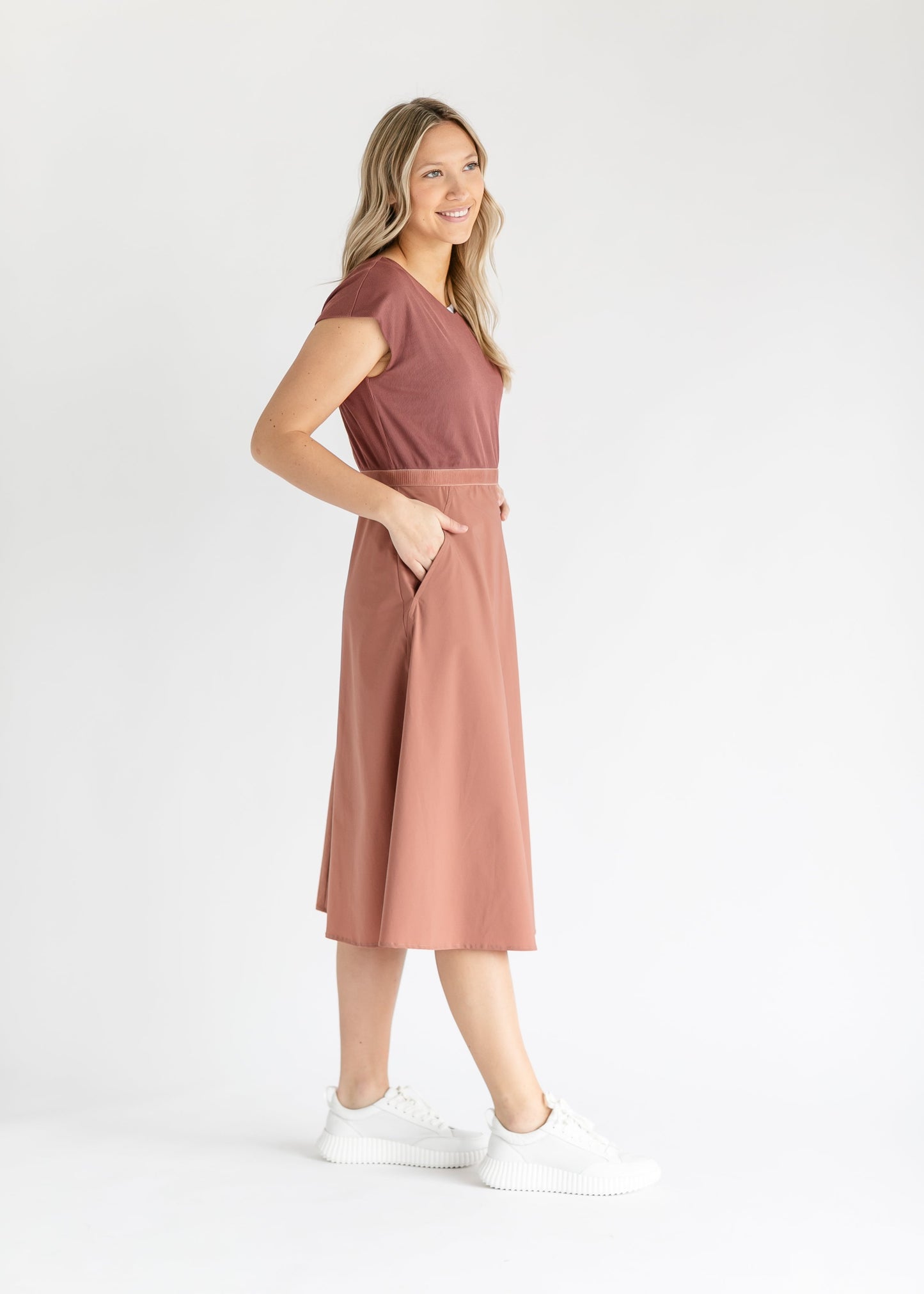 Kate Cap Sleeve Midi Dress - FINAL SALE