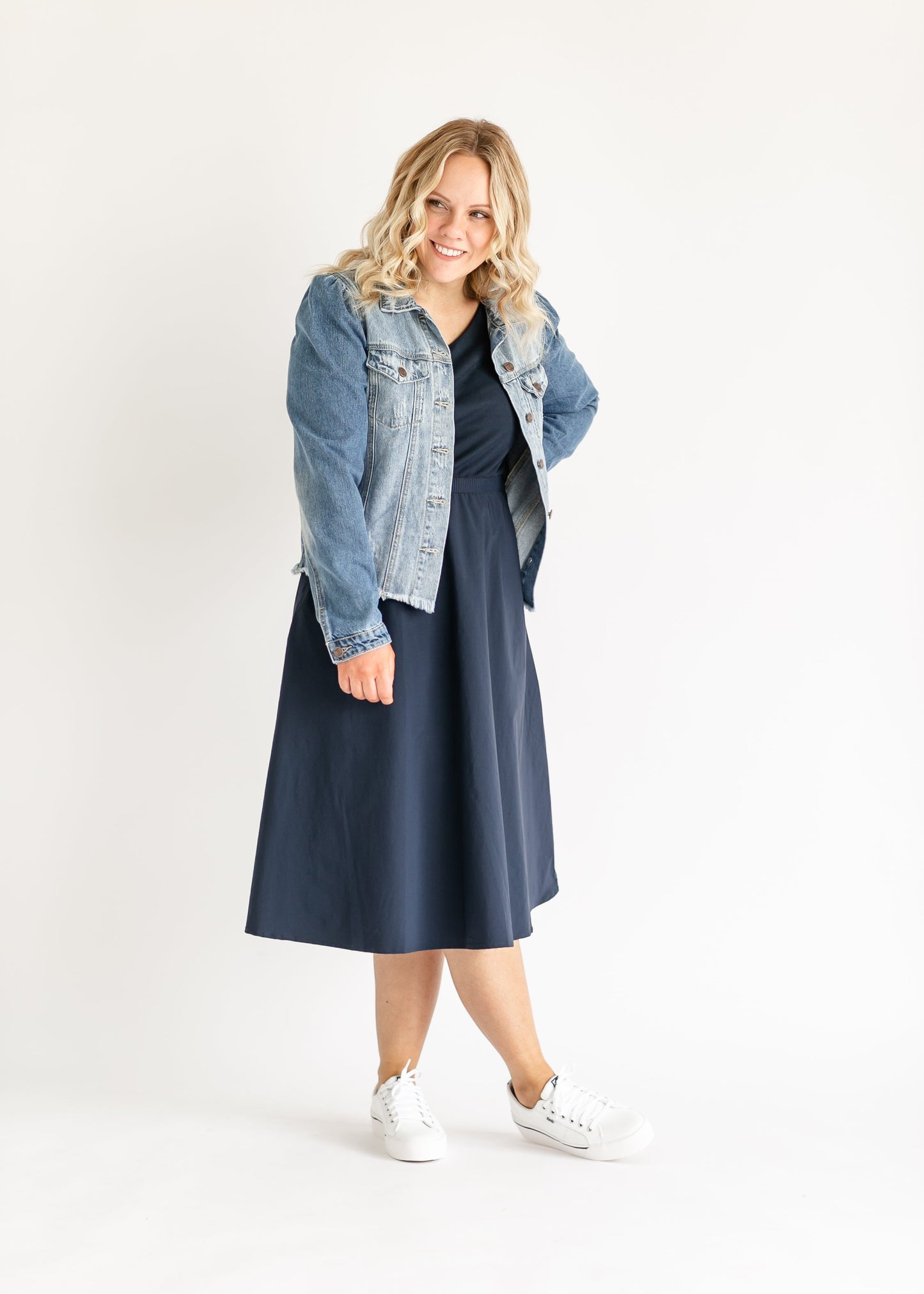 Kate Cap Sleeve Midi Dress - FINAL SALE