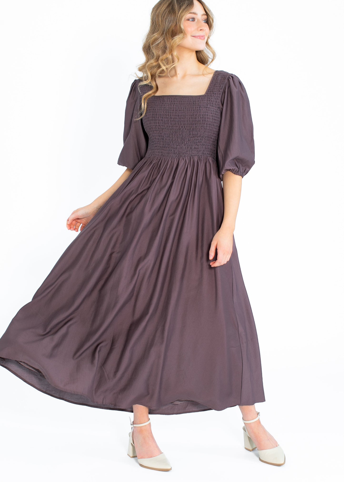 Kayleen Smocked Bodice Maxi Dress - FINAL SALE