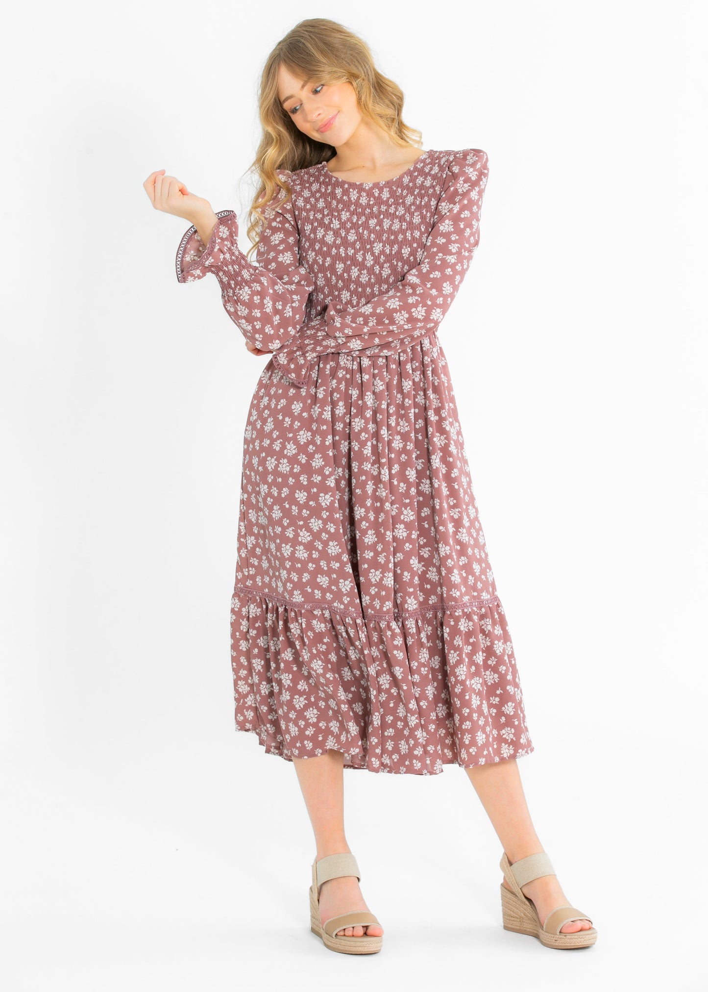 Kelsie Floral Midi Dress - FINAL SALE