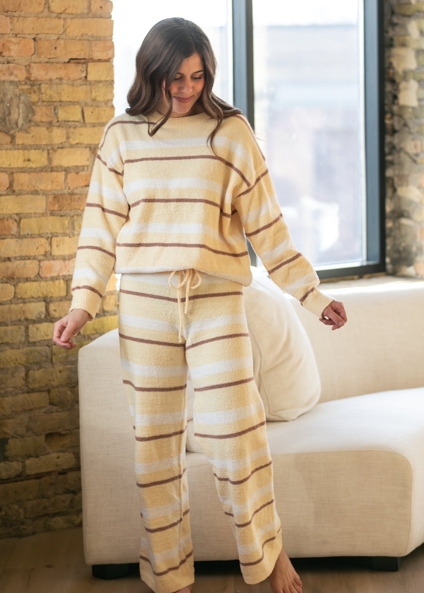 Knit Stripe Pant & Top Set
