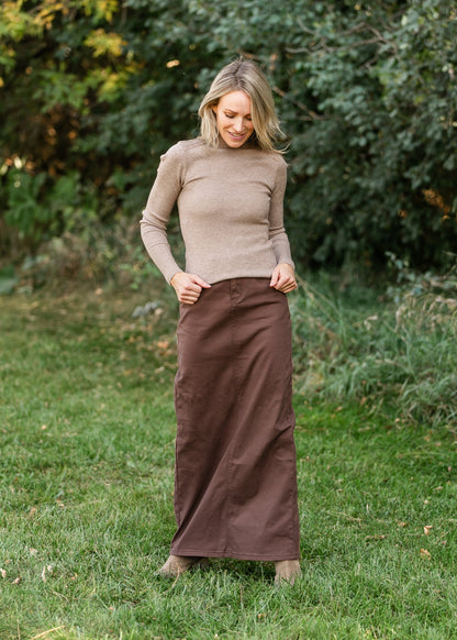 Kenna Leather Shoulder Pad Sweater - FINAL SALE