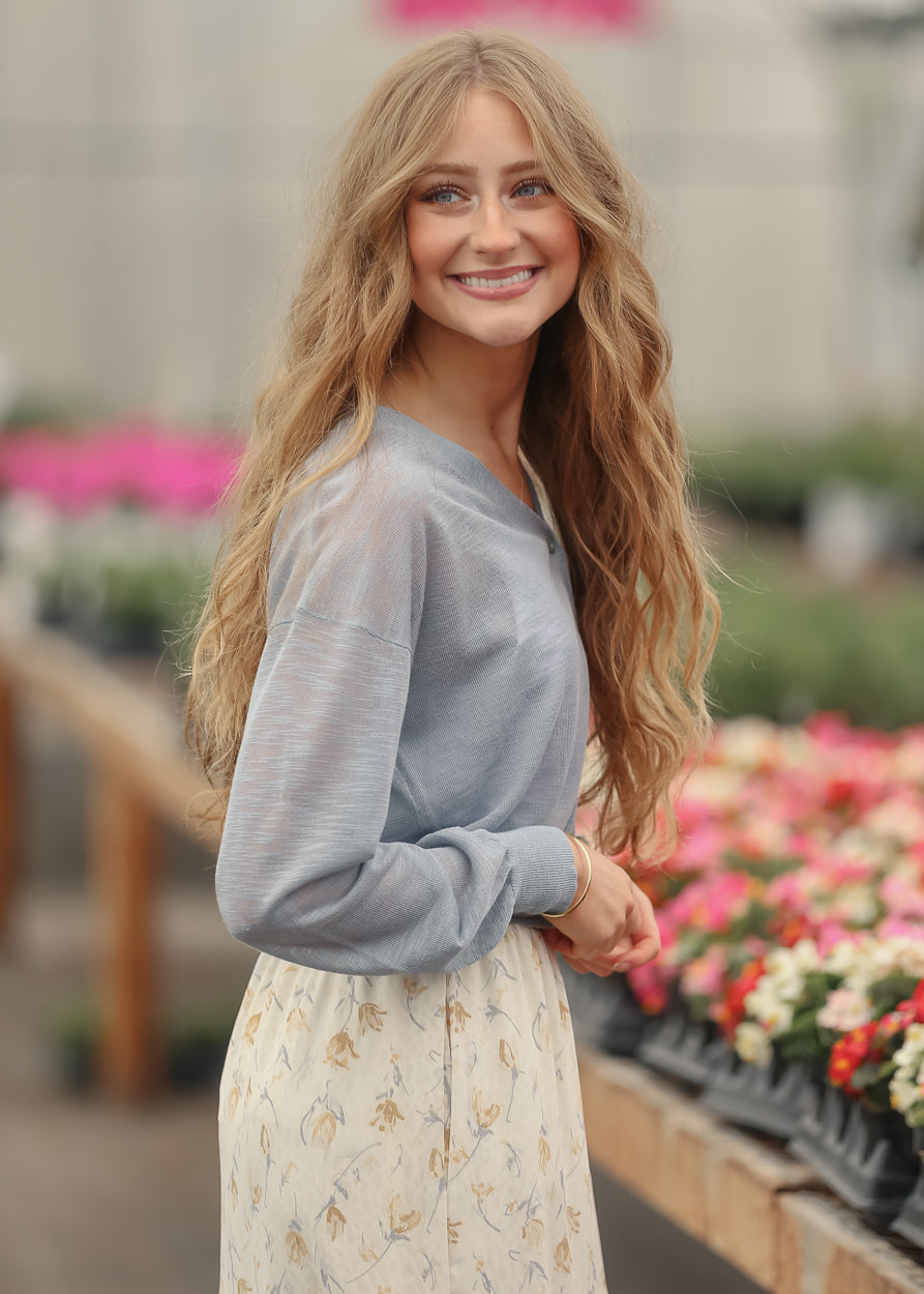 Lightweight V Neck Cardigan