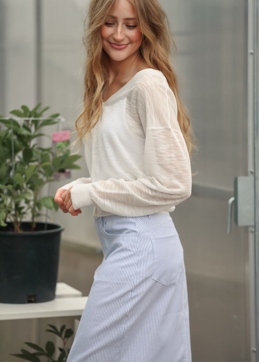 Lightweight V Neck Cardigan